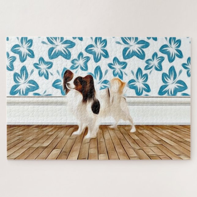 Papillon Dog Jigsaw Puzzle (Horizontal)