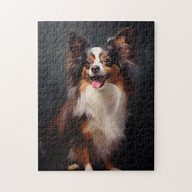 Papillon dog jigsaw puzzle (Vertical)