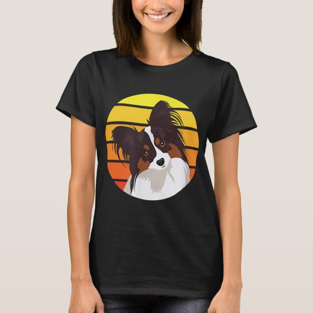 Papillon Dog Lover Gift T-Shirt (Front)