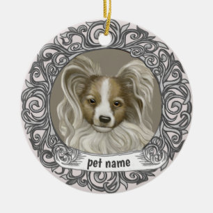 Papillon Dog Loving Memory ornament