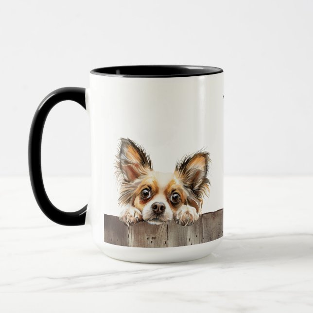 Papillon Dog Mug (Left)