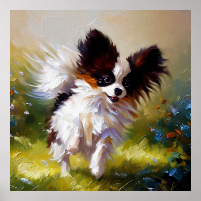 Papillon Dog Poster (Front)