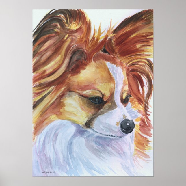 Papillon Dog Print (Front)