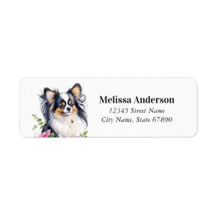 Papillon Dog Return Address Labels
