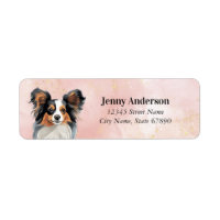Papillon Dog Return Address Labels