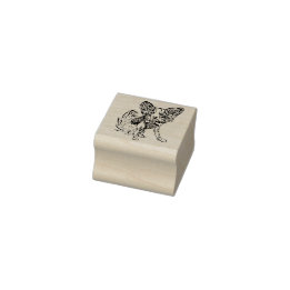 Papillon Dog Rubber Stamp Macy1