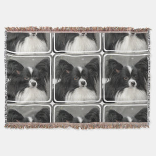 Papillon Dog Throw Blanket