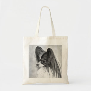 Papillon Dog Tote Bag by Glenda S. Harlan