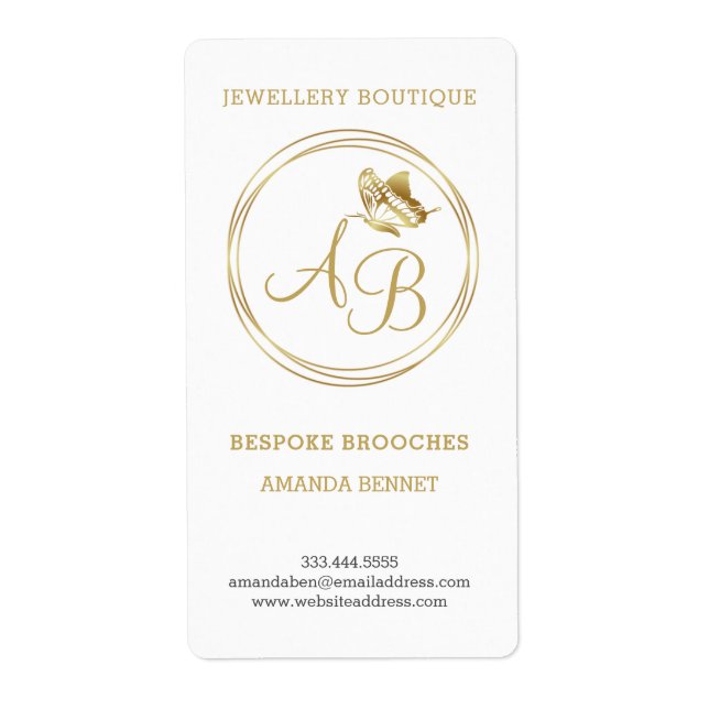 Papillon d'or, monographie féminine à cadre circul (Devant)