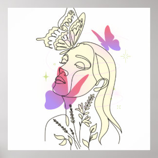 Papillon Dream - Poster artistique mural