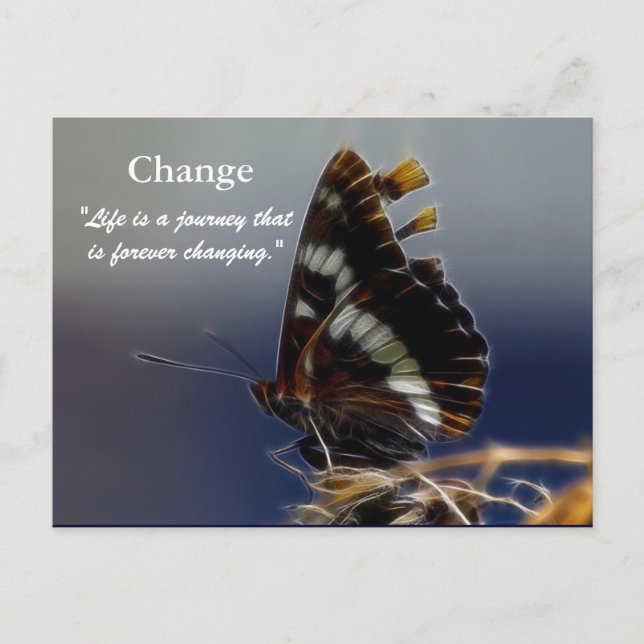 Papillon du changement Motivation Cartes postales (Devant)