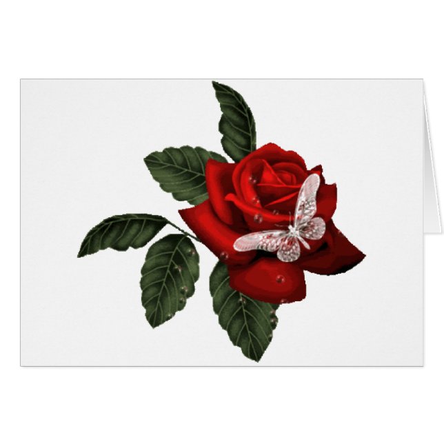 Papillon en cristal (Devant horizontal)