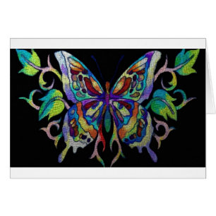 papillon en verre souillé