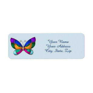 Papillon en verre souillé