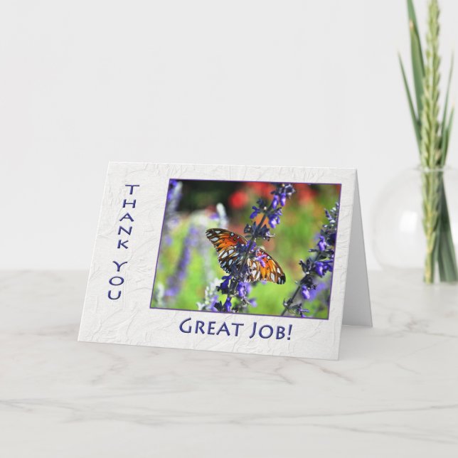 Papillon et fleurs de Merci employé (Devant)