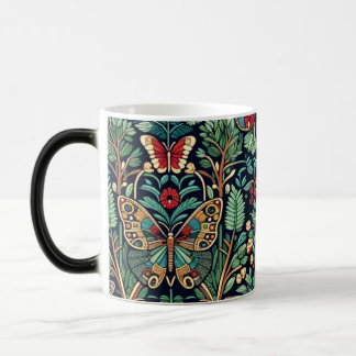 Papillon et Mug à fleurs