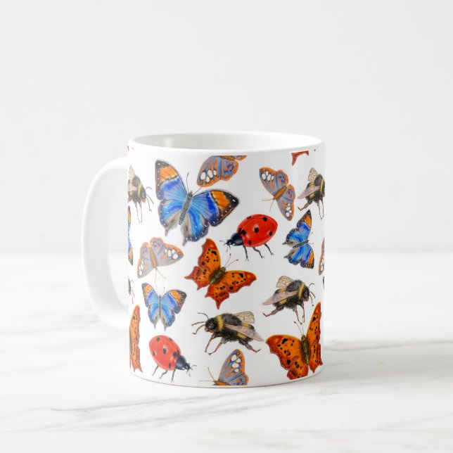 Papillon et Mug d'abeille (Devant gauche)