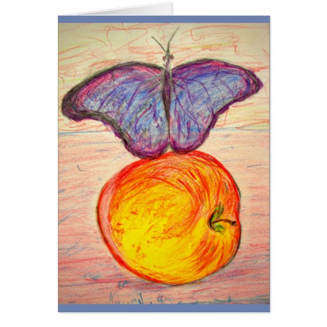 Papillon et pomme (Devant)