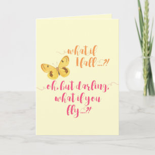 Papillon - Et si je tombe ? - Carte Inspiration