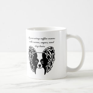 Papillon face mug