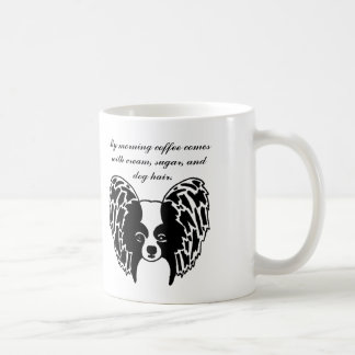 Papillon face mug