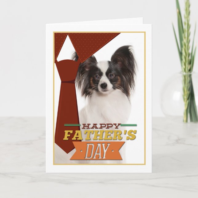 Papillon Fathers Day Card (Front)