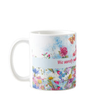 Papillon floral d'été Mug personnalisée