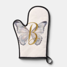 Papillon Floral Élégant Lettre B - Monogramme Arti