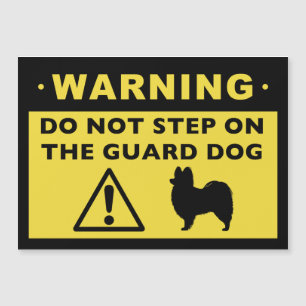 Papillon Funny Guard Dog Warning