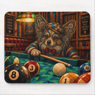 Papillon, Geometric Mosaic Mouse Pad