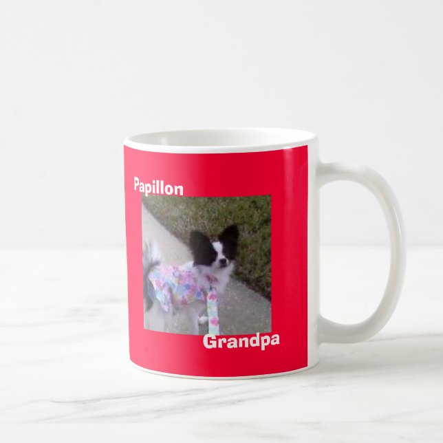 Papillon, Grandpa Coffee Mug (Right)