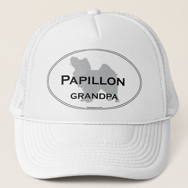 Papillon Grandpa Trucker Hat (Front)