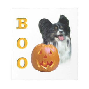 Papillon Halloween BOO Notepad