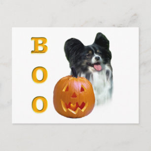 Papillon Halloween BOO Postcard