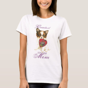 Papillon Heart Mom T-Shirt