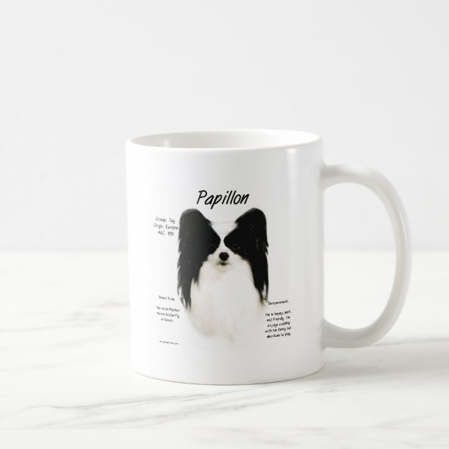Papillon History Design Coffee Mug (Right)