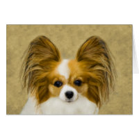 Papillon (Hound Tri) Painting - Original Dog Art