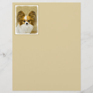 Papillon (Hound Tri) Painting - Original Dog Art