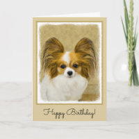 Papillon (Hound Tri) Painting - Original Dog Art