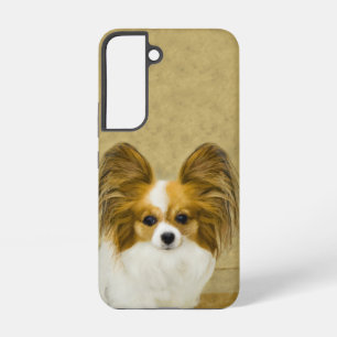 Papillon (Hound Tri) Painting - Original Dog Art Samsung Galaxy Case