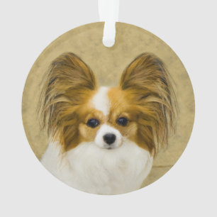 Papillon (Hound Tri) Peinture - Art original du ch