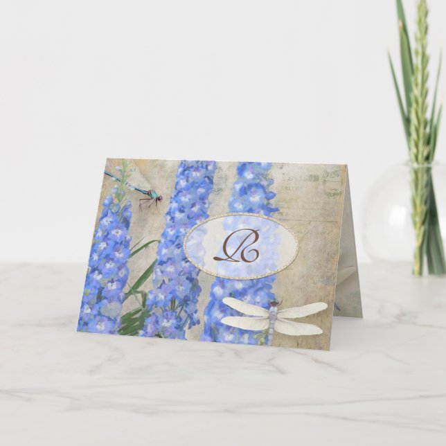 Papillon initial de libellule de papeterie de (Devant)