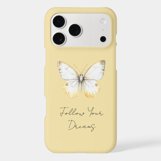 Papillon jaune blanc (Verso)