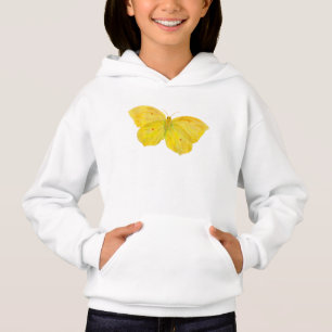 Papillon jaune Volant de pierre de taille commune