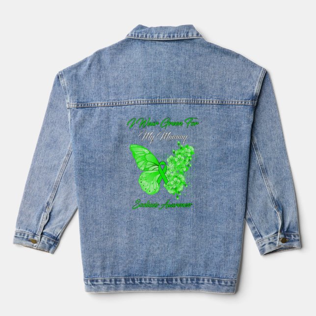 Papillon Je Porte Vert Pour Ma Maman Scoliose Awar (Verso)