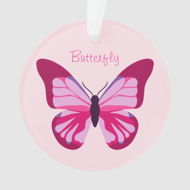 Papillon jolie rose violet (devant)