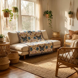 Papillon Kaleidoscope Throw Blanket