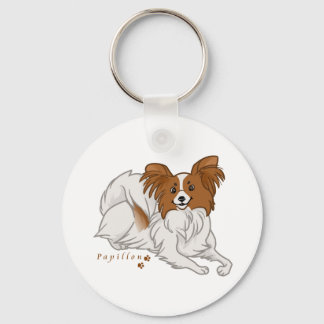 papillon keychain