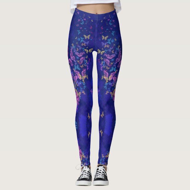 Papillon Leggings Design printemps (Devant)