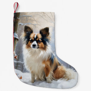 Papillon Let It Snow Christmas Small Christmas Stocking